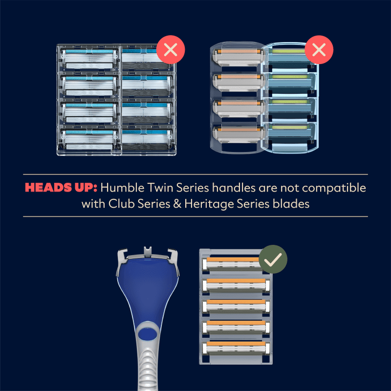 dollar shave club humble twin razor handle not compatible