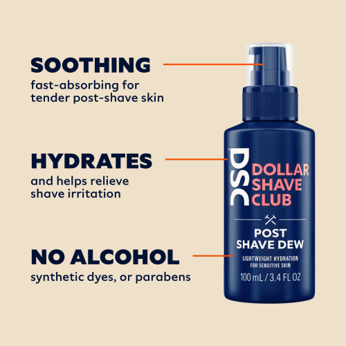 dollar shave club post shave dew value soothing hydrates