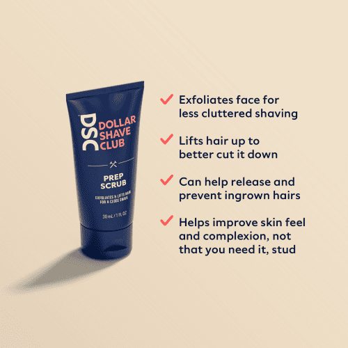 dollar shave club prep scrub value exfoliate blade