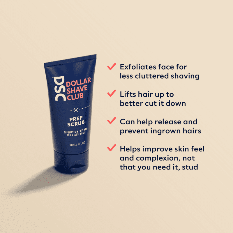 dollar shave club prep scrub value exfoliate blade