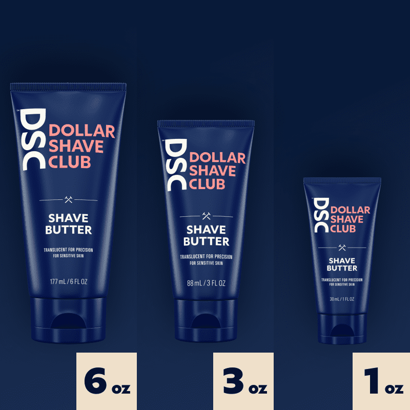 dollar shave club shave butter size comparison